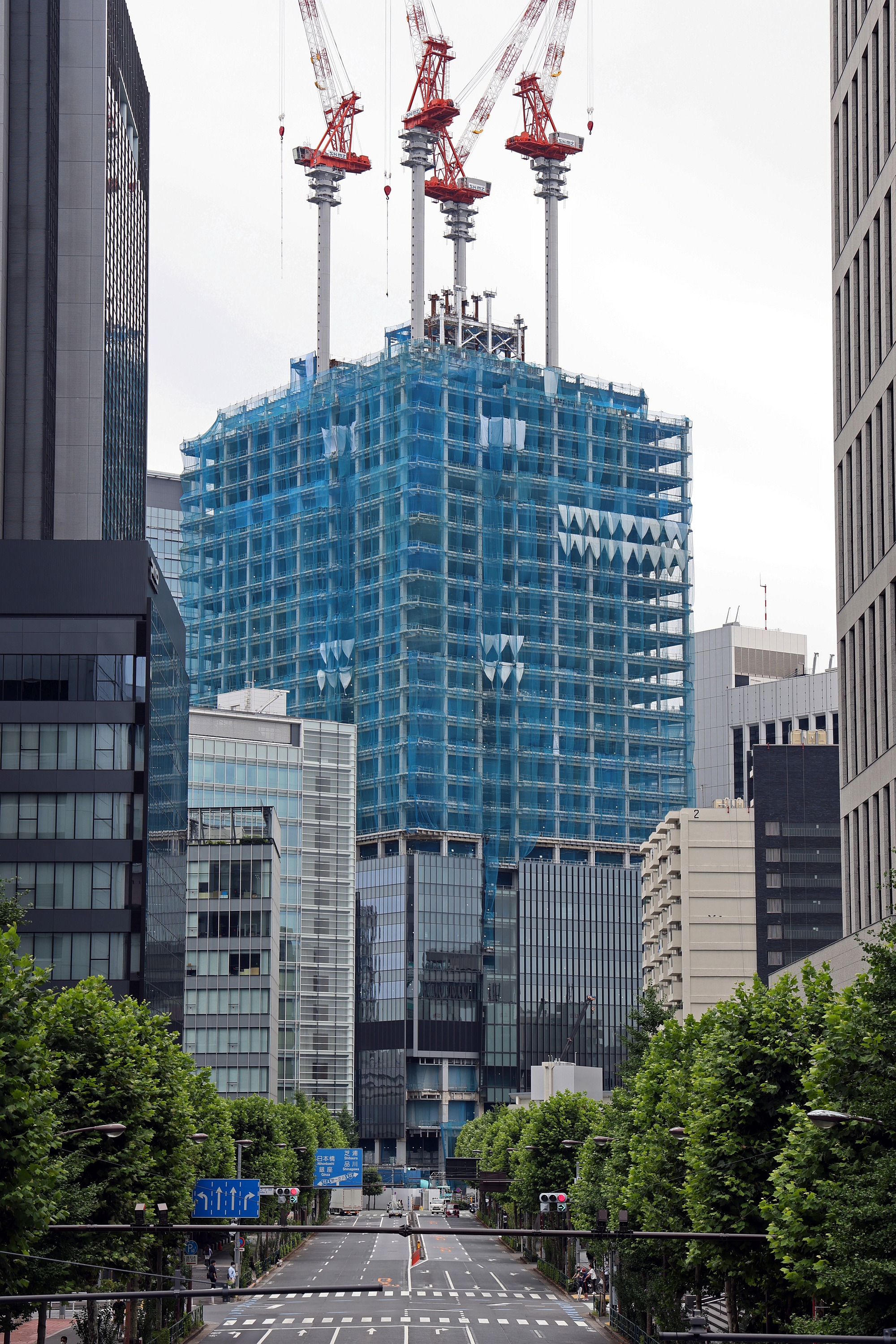 地上29階、高さ156m「田町タワー」の建設状況！三田駅直結の超高層