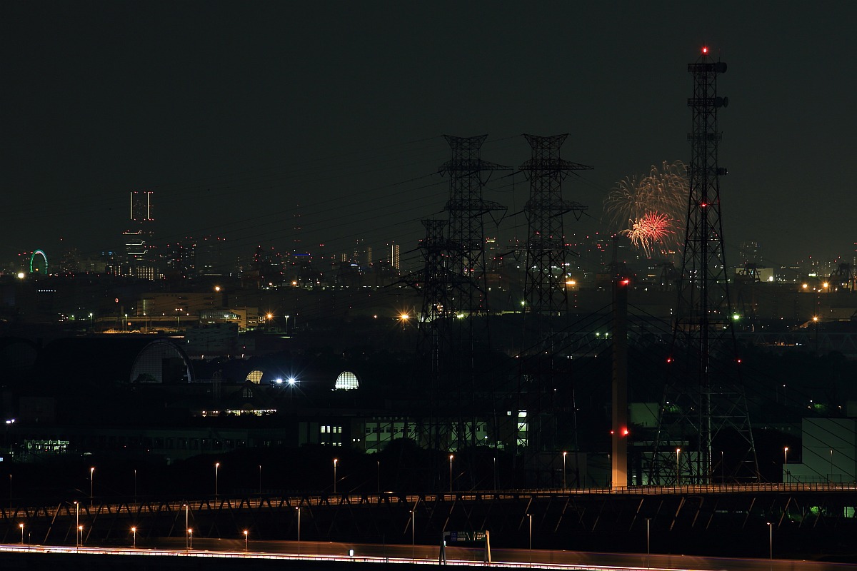 昨日見えた花火大会 二子玉川 鶴見川 岩槻 神宮外苑 超高層マンション 超高層ビル