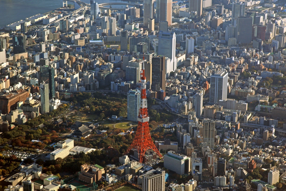 空撮 東京タワー 超高層マンション 超高層ビル