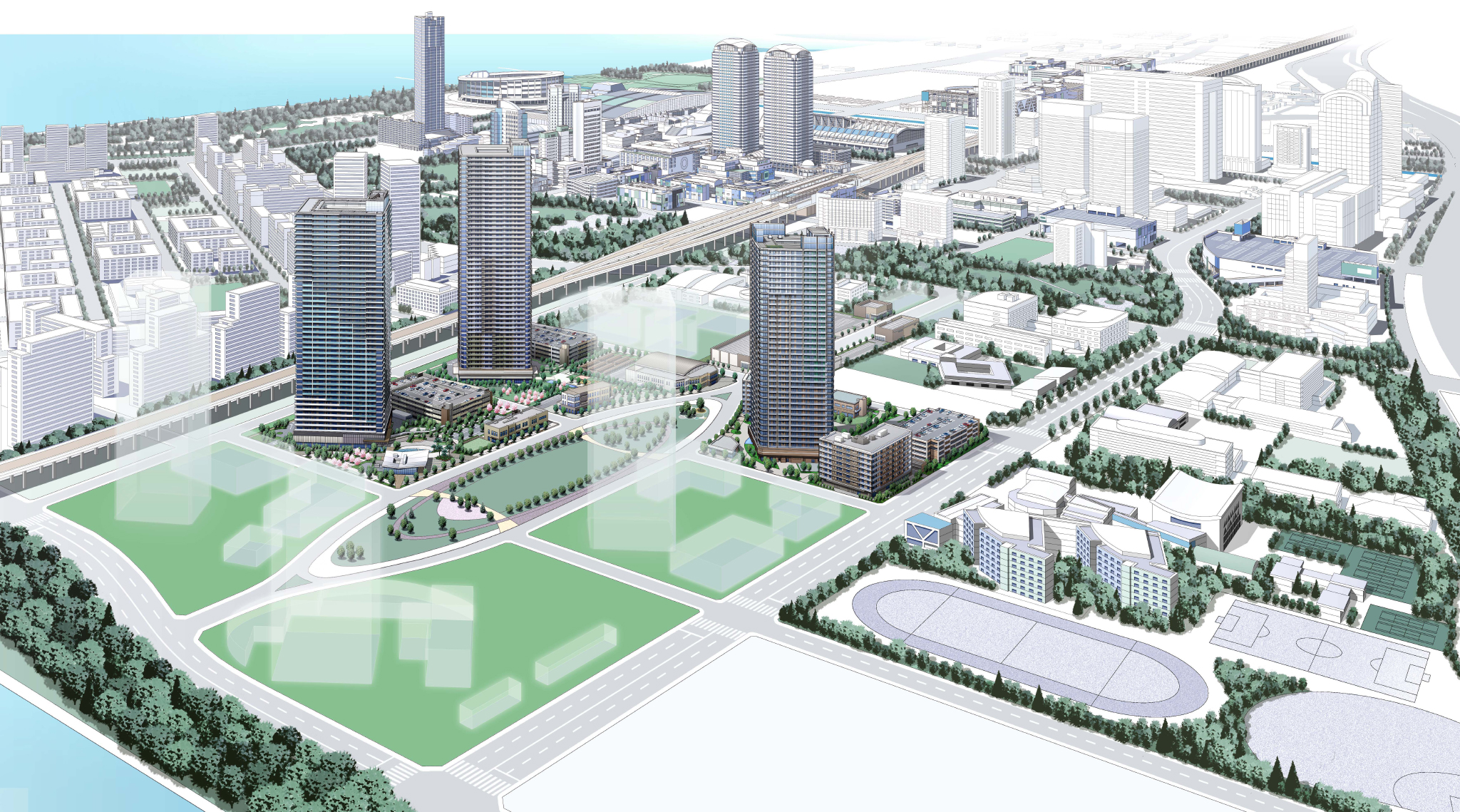幕張新都心若葉住宅地区計画 B 4街区 で地質調査のボーリングが開始 幕張ベイパーク5棟のタワマン建設地です 22 1 12 超高層マンション 超高層ビル