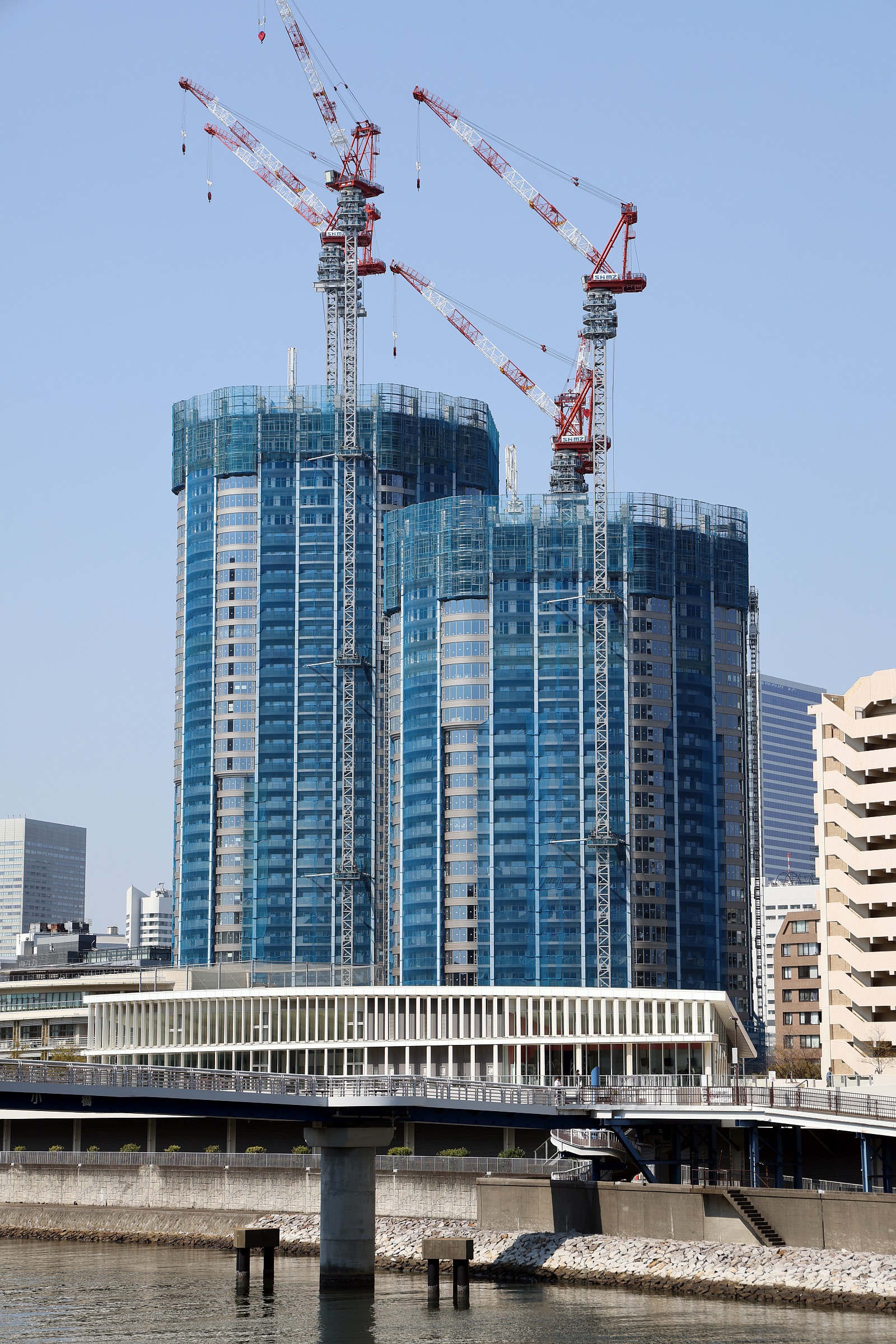 ザ 豊海タワー マリン&スカイの建設状況!地上53階、高さ189mの ザ 豊海タワー マリン&スカイの建設状況!地上53階、高さ189mの
