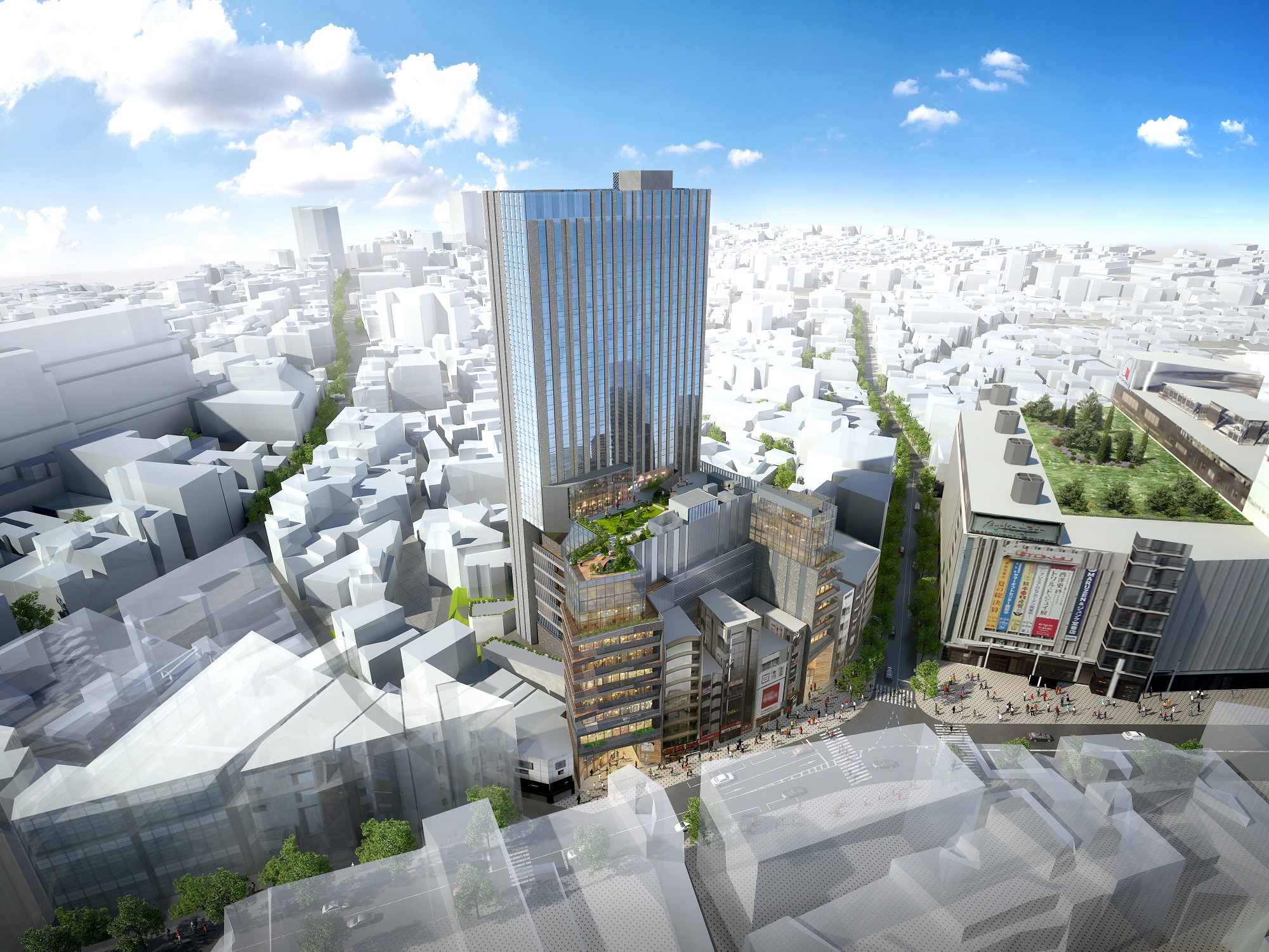 地上部建設中！地上28階「(仮称)渋谷区道玄坂二丁目開発計画」の