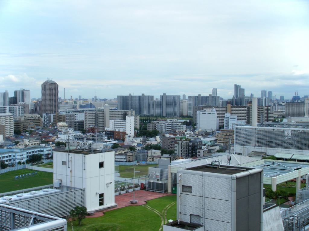 北千住マルイから東京スカイツリー 超高層マンション 超高層ビル