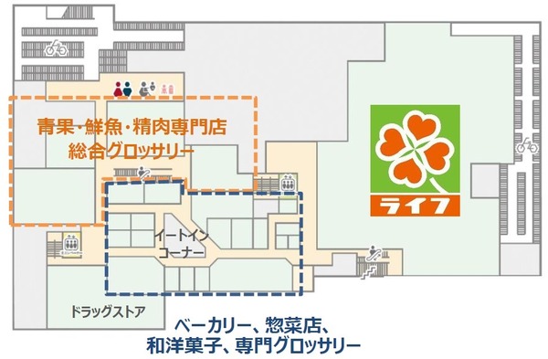 KAMEIDO CLOCK カメクロマルシェ平面図