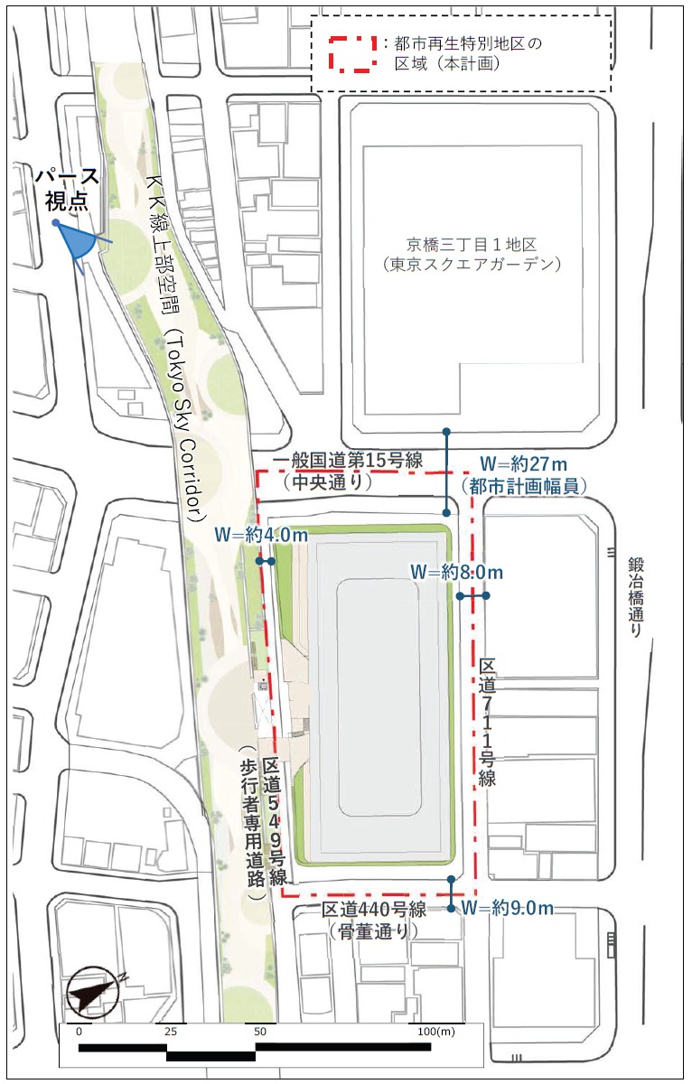 地上35階、高さ180m「(仮称)京橋三丁目東地区市街地再開発事業 地上35階、高さ180m「(仮称)京橋三丁目東地区市街地再開発事業