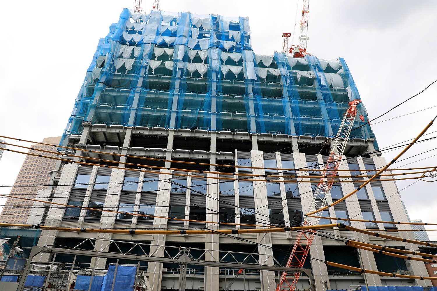 高さ約180m「東京ワールドゲート 虎ノ門トラストタワー」の建設状況