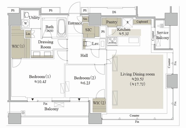 �ܹ�MARC�쥸�ǥ󥹥�� P type 2LDK