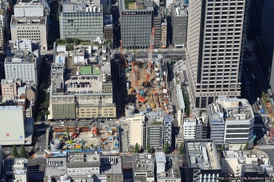 (仮称)日本橋二丁目地区第一種市街地再開発事業の空撮