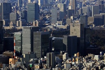 東京スカイツリーから見た大手町方面