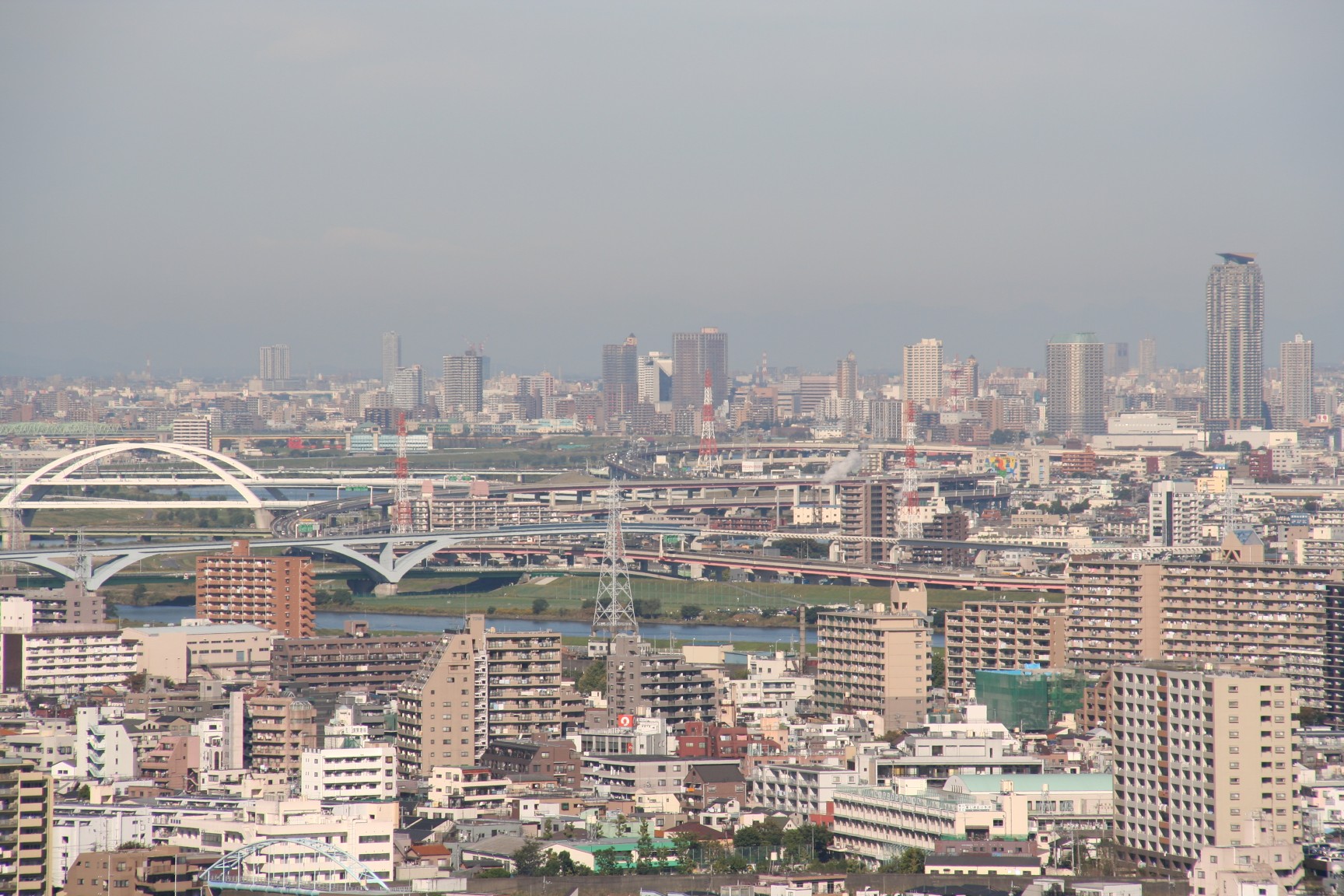 池袋から川口までの眺め 超高層マンション 超高層ビル