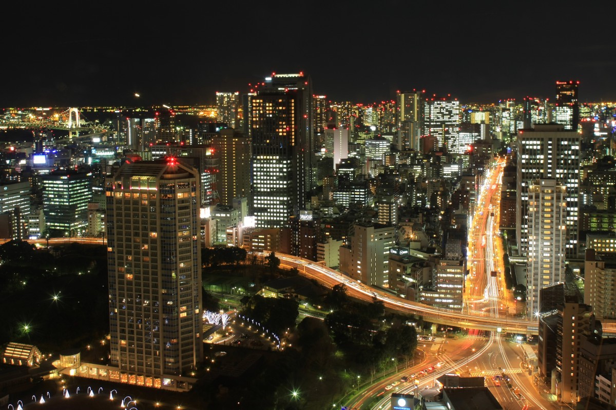 東京タワーからの夜景 超高層マンション 超高層ビル