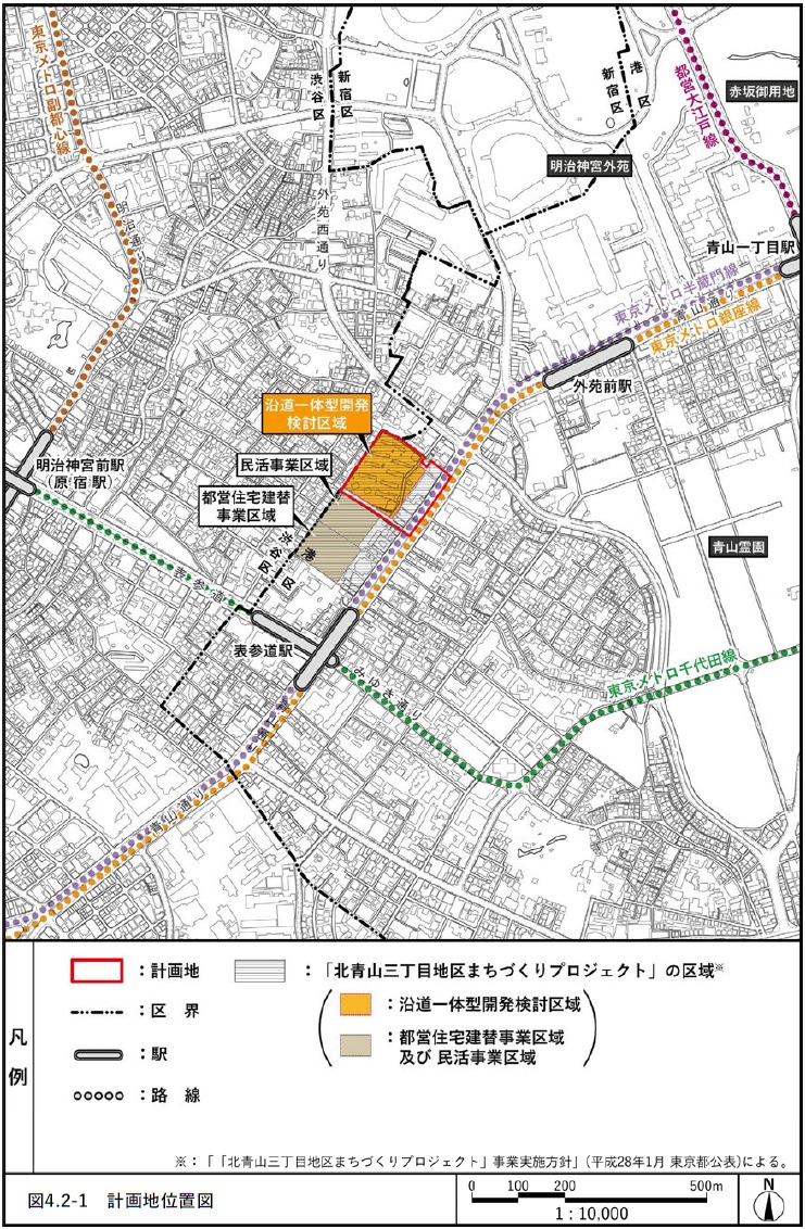 北区 地上38階、高さ180m「(仮称)北青山三丁目地区市街地再開発事業