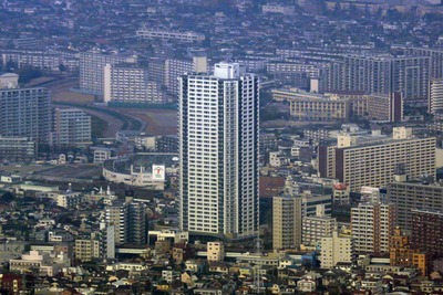 ヴィナシス金町タワーレジデンスの空撮