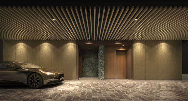 WORLD TOWER RESIDENCE 1F¥³¡¼¥Á¥¨¥ó¥È¥é¥ó¥¹´°À®Í½ÁÛCG