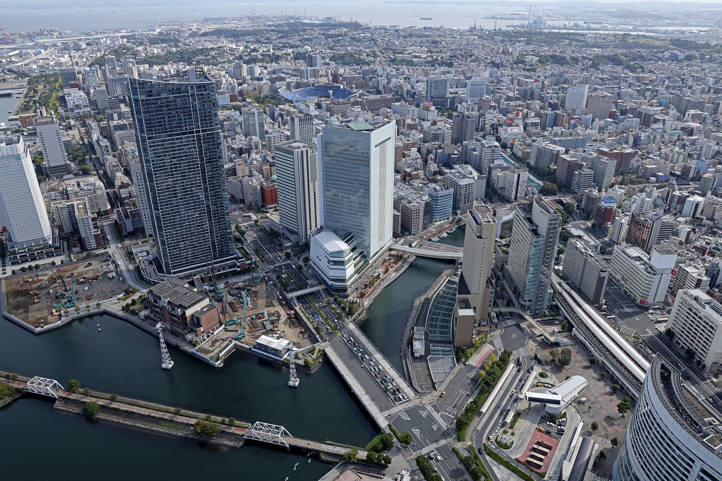 画題は『ドームのある通り』 Thirty-six Amusing Views of Famous Places in Tokyo