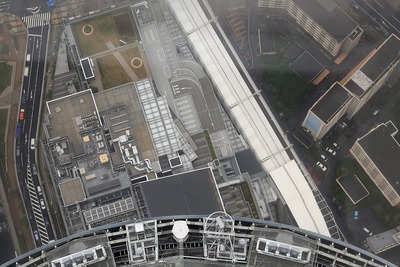 天望回廊から見た真下