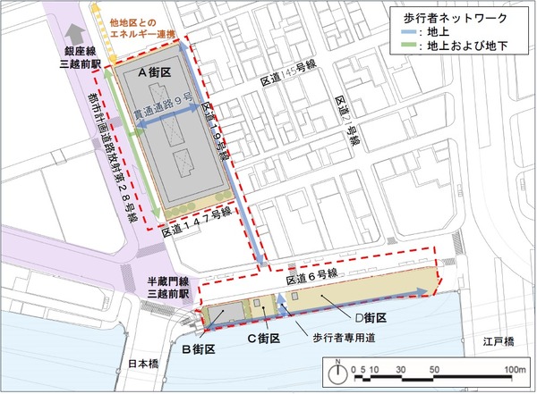 日本橋室町一丁目地区第一種市街地再開発事業 配置図