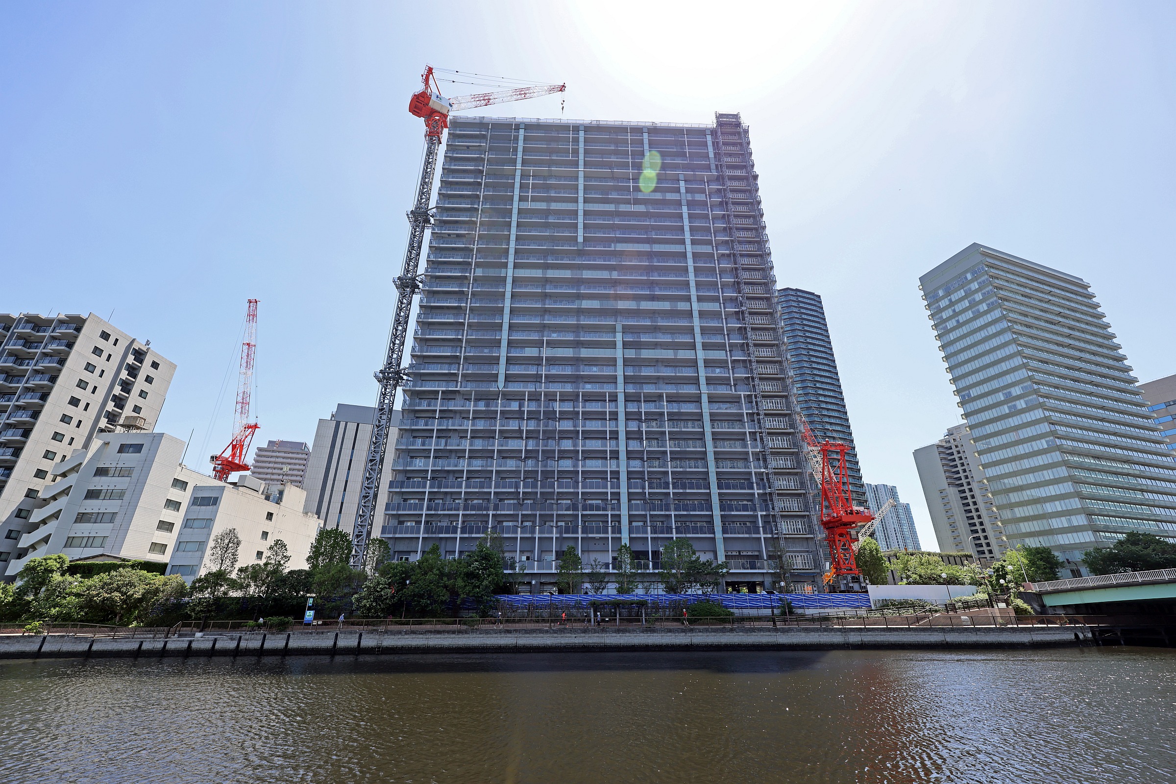 【新品未使用】三井物産ビル 新社屋 銅版画 地上28階、高さ165.21m「(仮称)新TODAビル計画」の建設状況