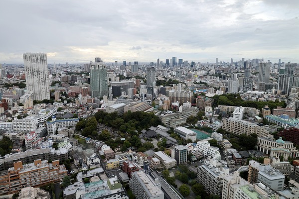 ニュウマン高輪 LUFTBAUM 翠の庭からの眺め