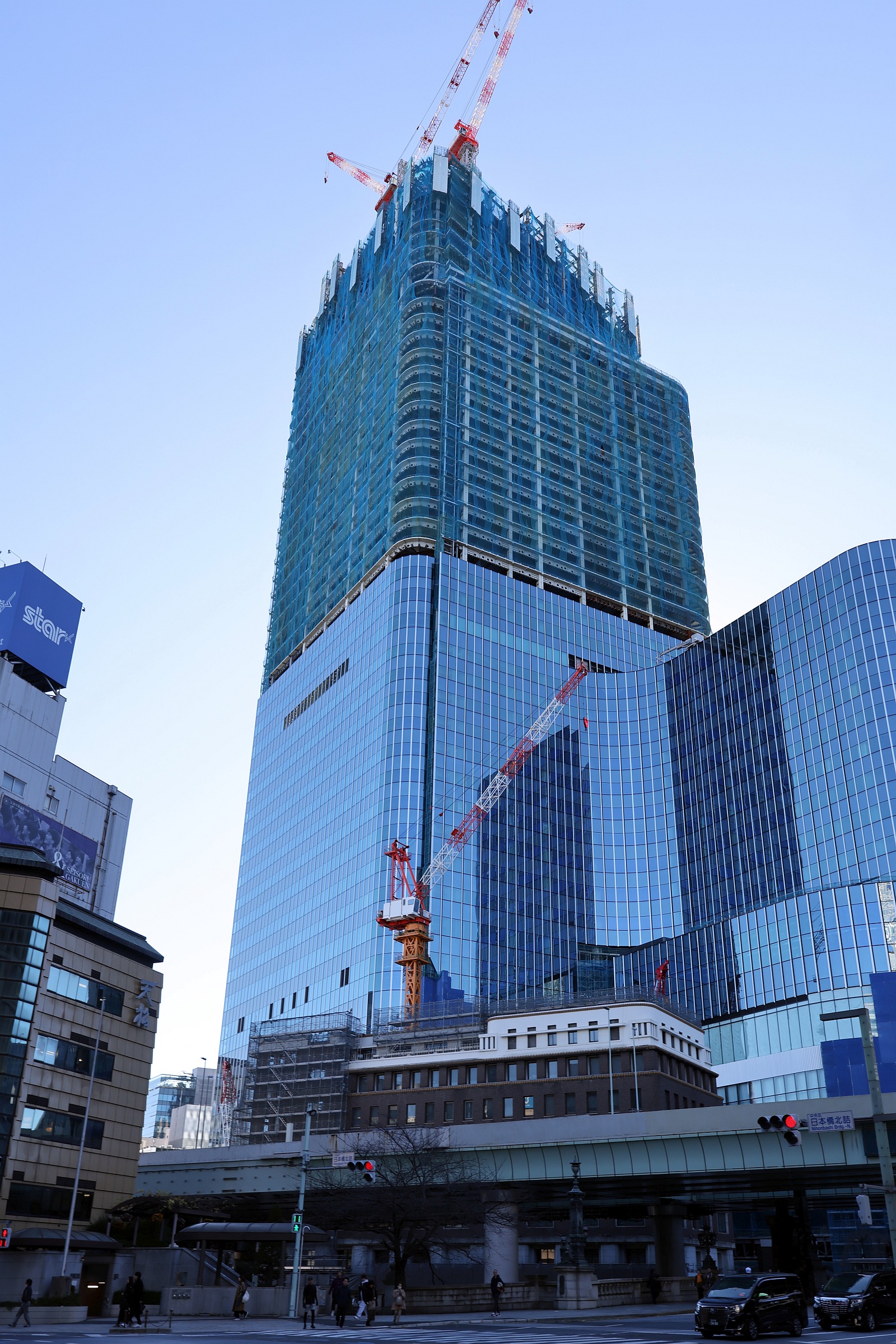 日本橋一丁目中地区第一種市街地再開発事業の建設状況！地上52階、高さ