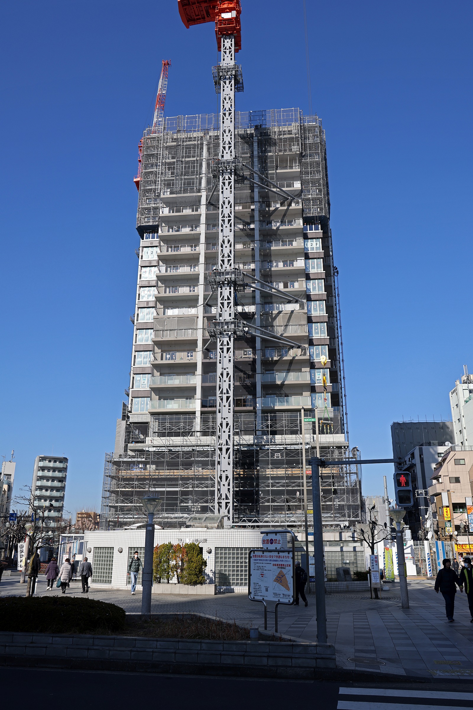 地上29階、高さ114.45m「プラウドタワー平井」の建設状況！17階