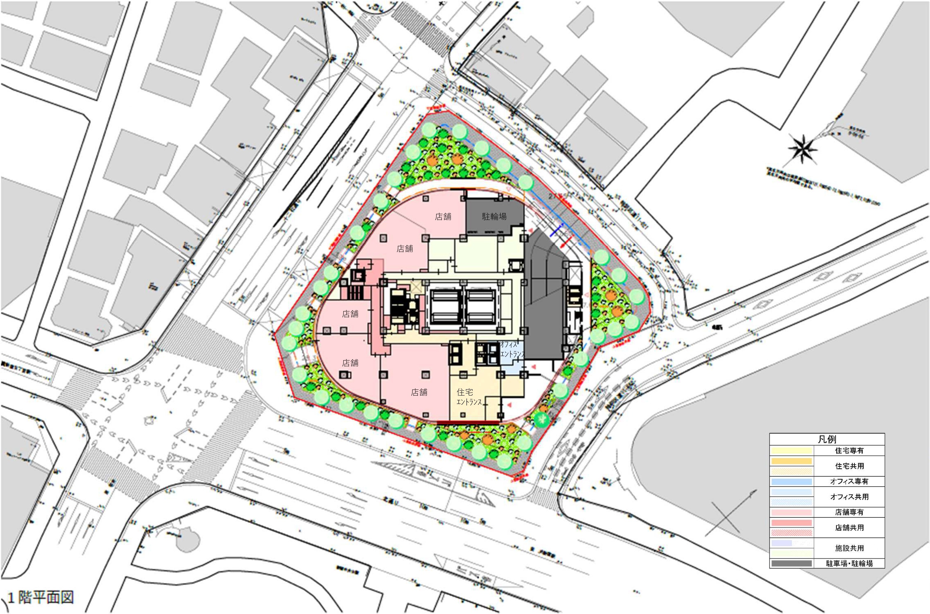 地上39階「(仮称)西新宿六丁目西・新宿中央公園北西地区第一種市街地再