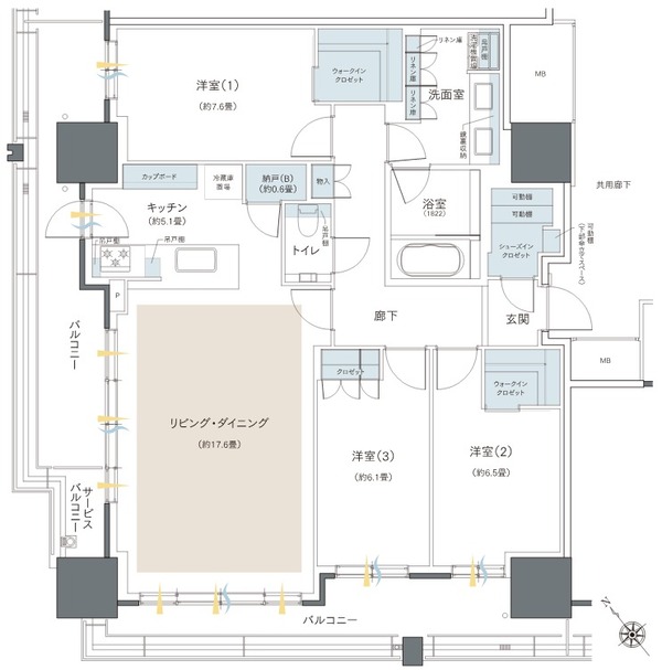 ブリリアタワー浅草柳橋 P-103Cタイプ