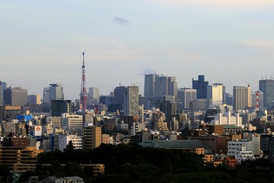 北とぴあから見た東京タワー方面