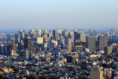 サンシャイン60から見た超高層ビル群