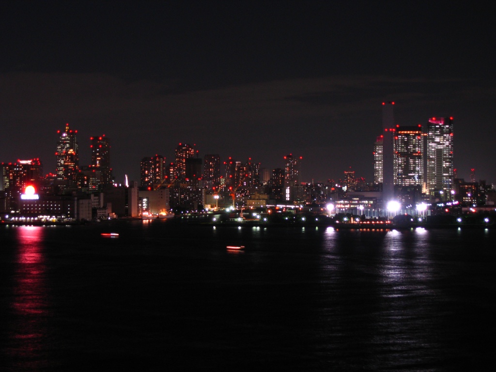 レインボーブリッジからの夜景２ 超高層マンション 超高層ビル