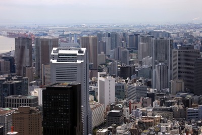 東京タワーから田町・品川方面の眺め