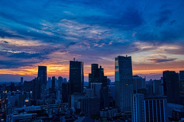 東京タワーからの夕焼け