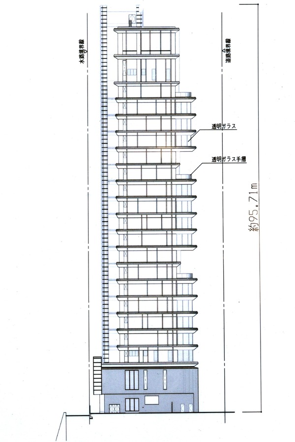 (仮称)千代田区九段南PRJ 外観図
