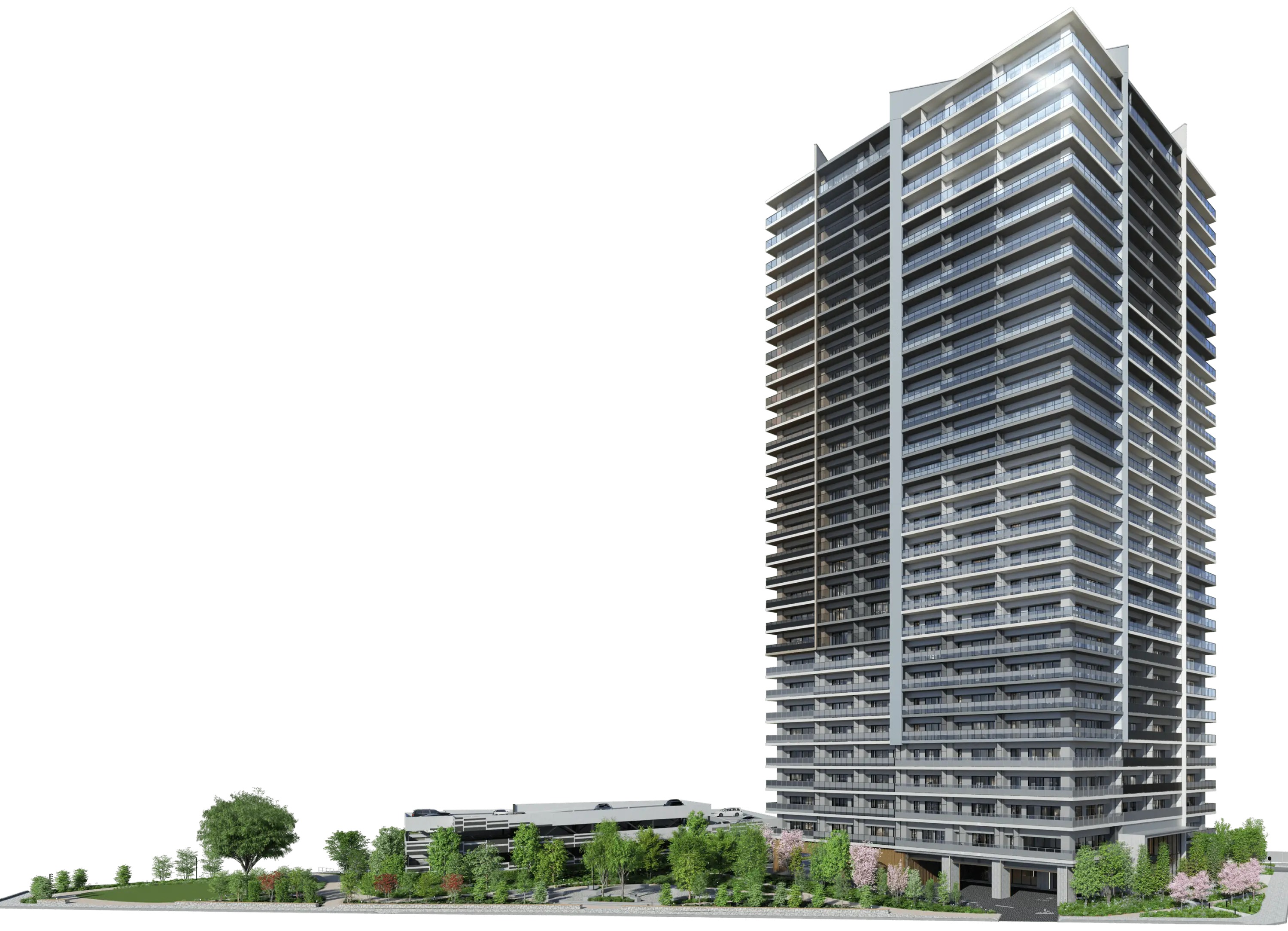 橋本 地上29階、高さ104.08m「ブランズタワー橋本」の建設状況