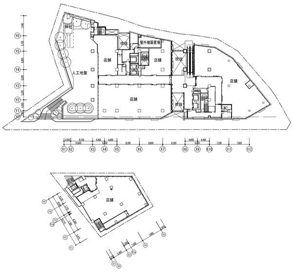 石神井公園駅南口西地区第一種市街地再開発事業 2階平面図