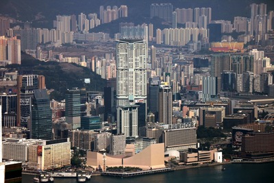 香港のヴィクトリアピークからの眺め