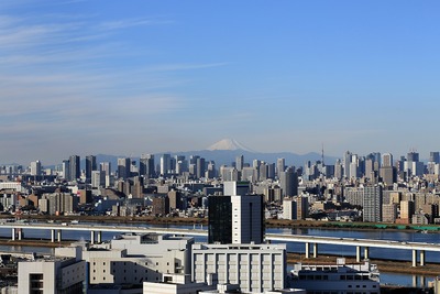 富士山方面の眺め