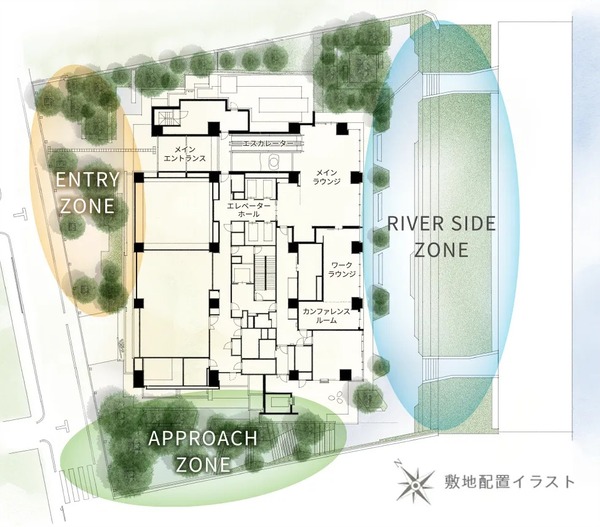 ブリリアタワー浅草柳橋 敷地概念イラスト