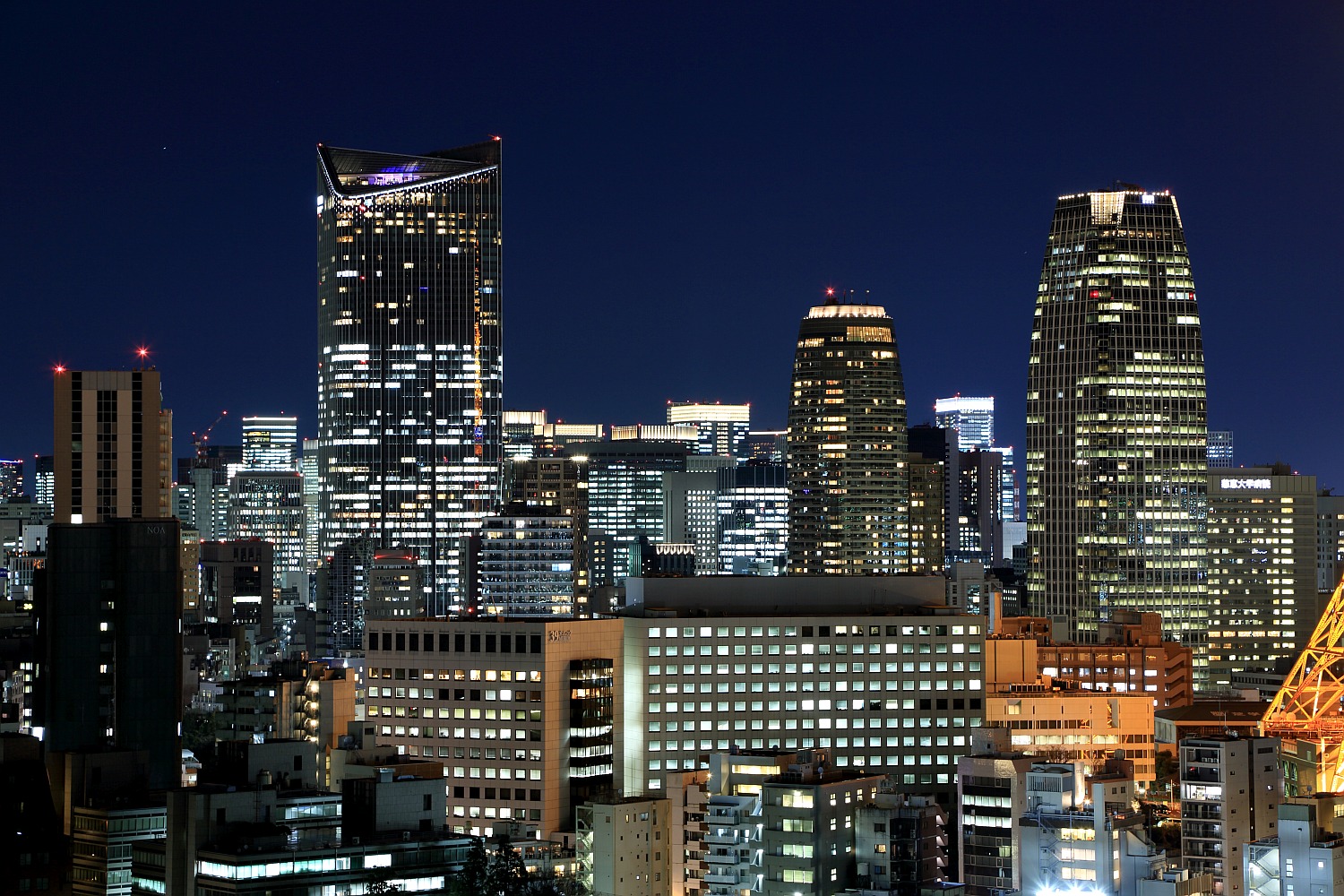 パークコート麻布十番ザ タワーからの夜景１３枚 超高層マンション 超高層ビル