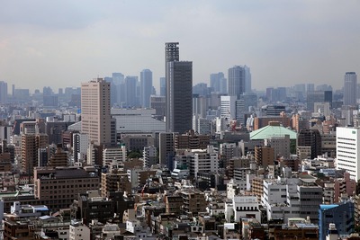 アサヒビールタワーから両国方面の景色