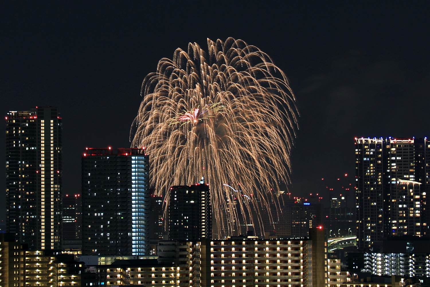 お台場レインボー花火16 超高層マンション 超高層ビル お台場レインボー花火16 超高層マンション 超高層ビル