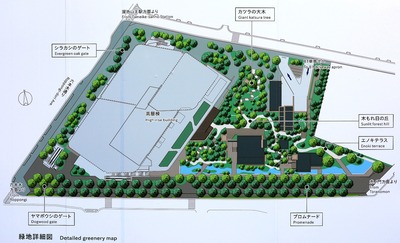赤坂インターシティ AIR 緑地詳細図