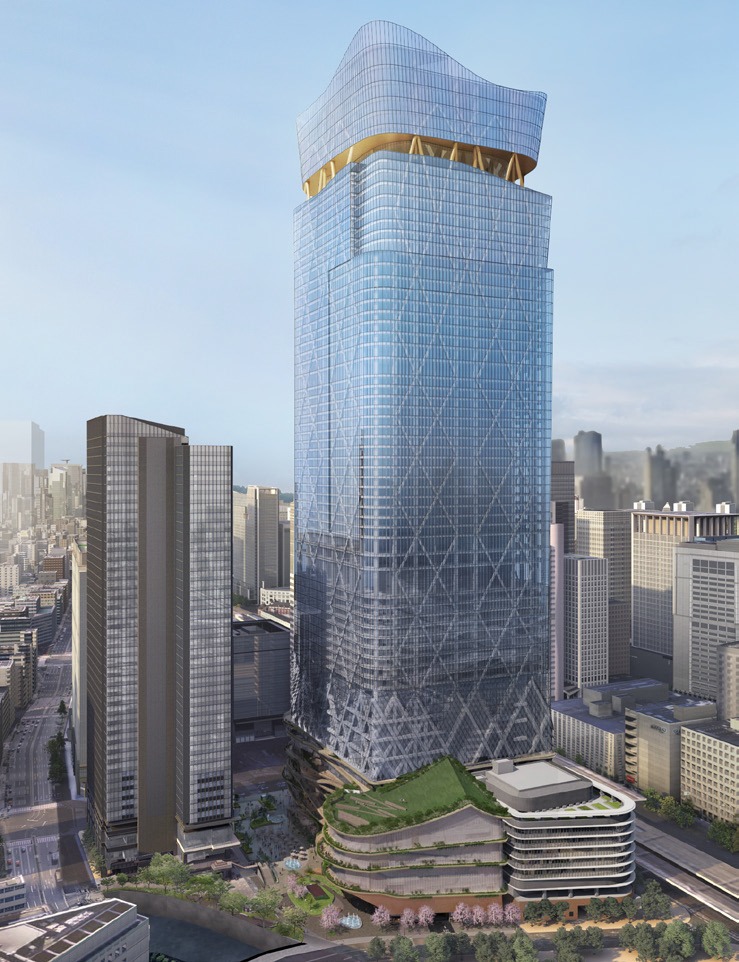 デザイン大幅変更 地上63階 高さ390m 東京駅前常盤橋プロジェクト 大手町地区 D 1街区 の都市計画 素案 が公開されました 超高層 マンション 超高層ビル