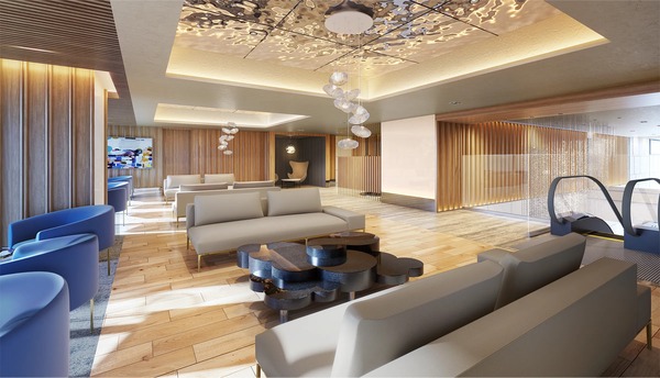 ブリリアタワー浅草柳橋 メインラウンジ完成予想CG