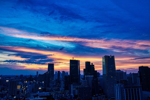 東京タワーからの夕焼け