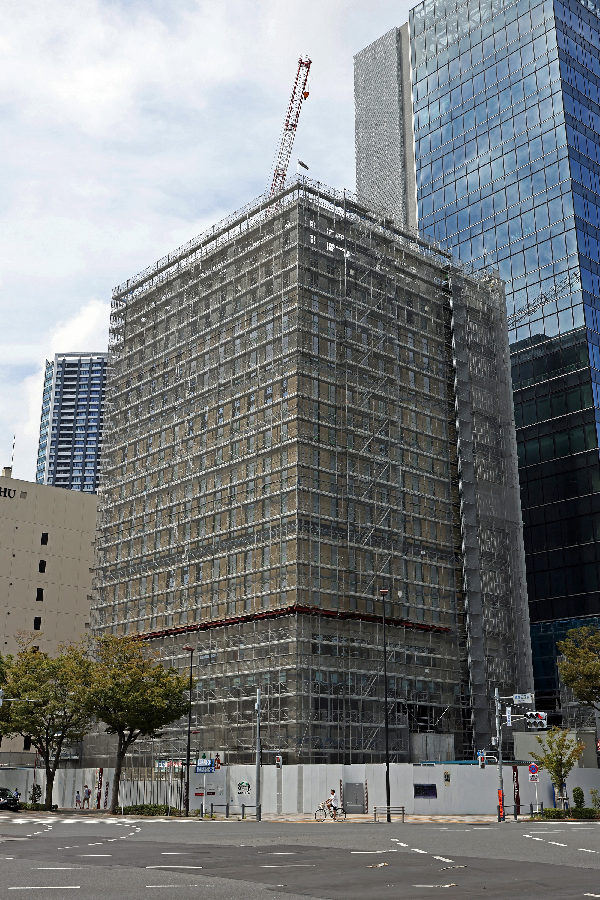 地上20階、高さ約100m「(仮称)晴海三丁目計画新築工事」の建設