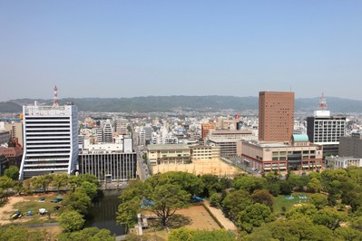 和歌山城からの眺め