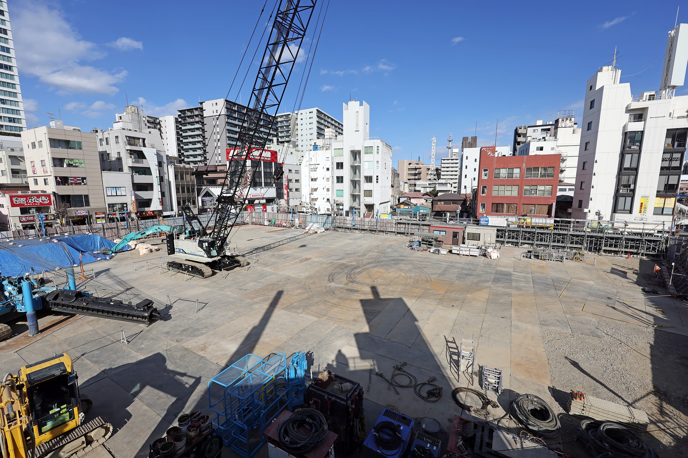 地上33階「若松町1丁目地区第一種市街地再開発事業」の建設状況！低層