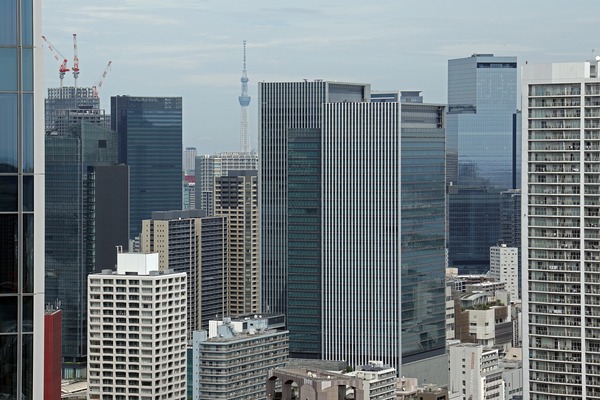 ニュウマン高輪 LUFTBAUM 山吹の庭からの眺め