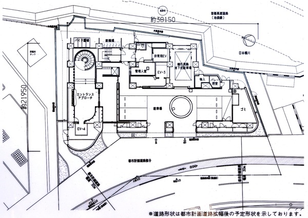 (仮称)千代田区九段南PRJ 配置図